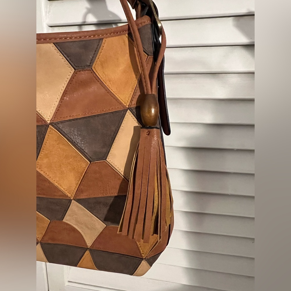 Gal Patchwork Fall Shoulder Bag - image 3